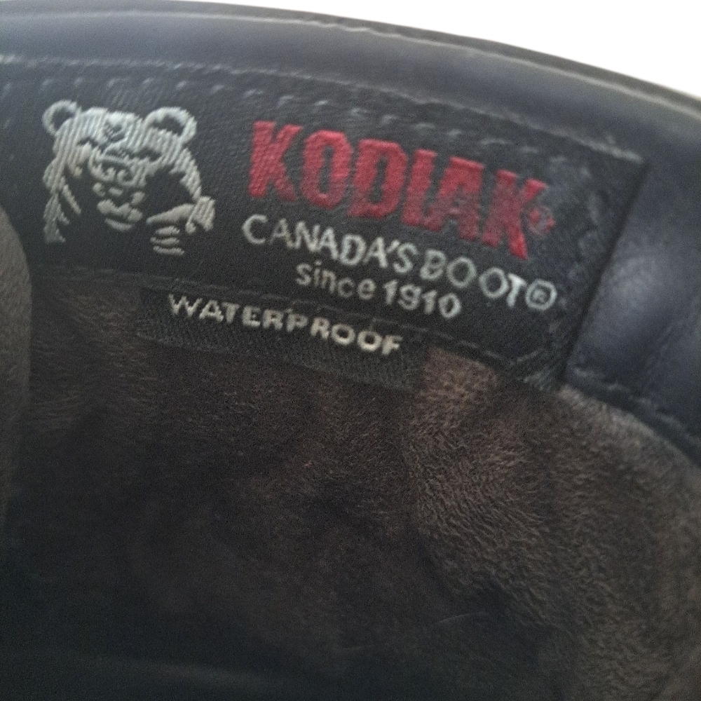 Kodiak Women's Waterproof Black Leather Ankle Boots Canada's Boots Size 7 - Picture 10 of 13